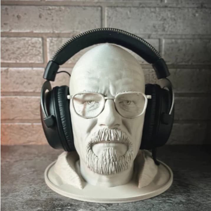 Suporte Fone de Ouvido/Headset - Busto Walter White - Breaking Bad