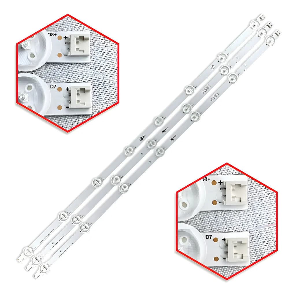 Kit 3 Barras Led 32ln5400 32ln540b A1 A1 A2