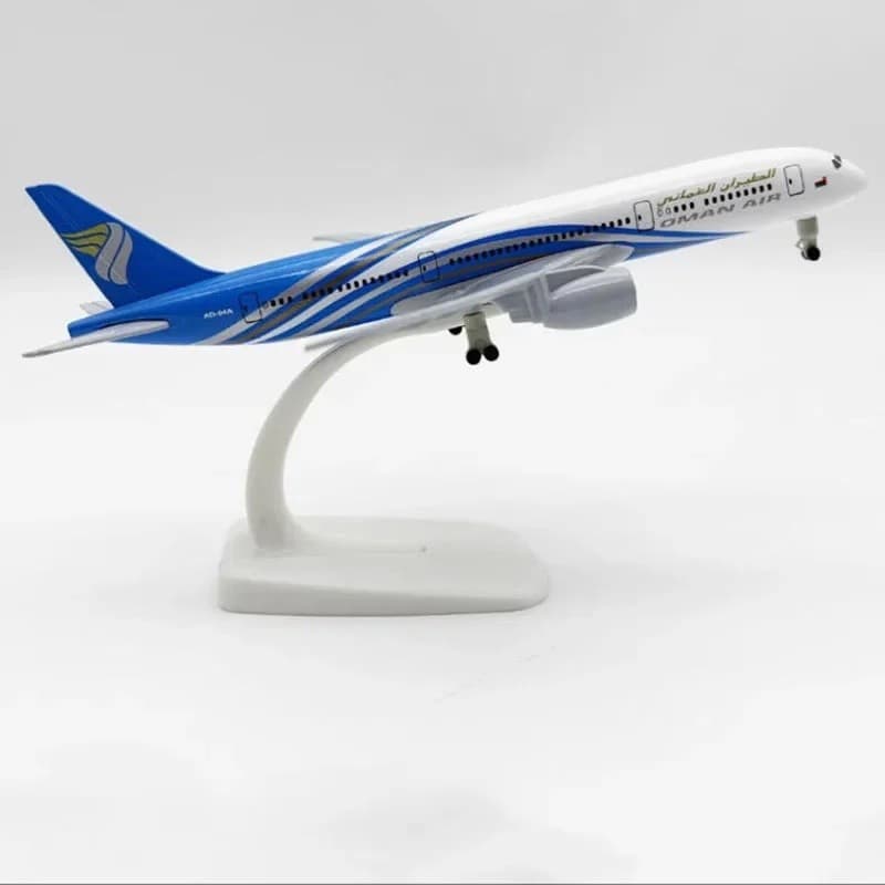 FZ 20cm Modelo De Avião B787 787 Oman Air Airlines De Liga De Metal Brinquedo Diecast Aviões Modelos Em Escala Crianças