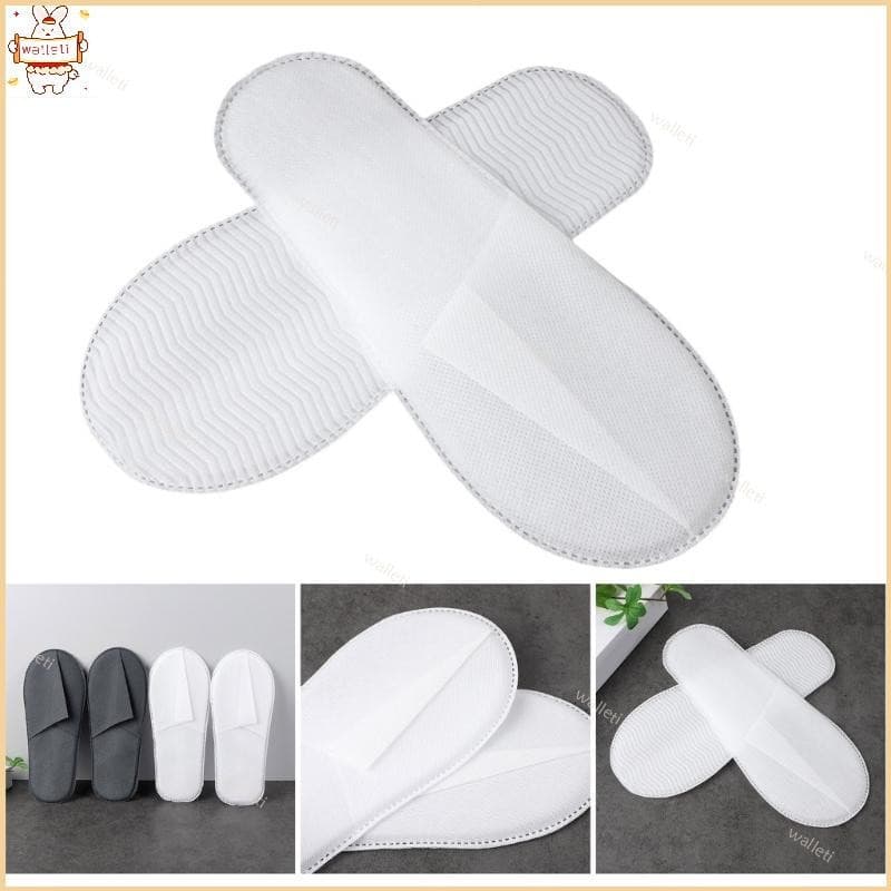 10 Pares Chinelos Descartáveis Confortáveis Fechado Para Hóspedes Spas Domésticos E Hotéis