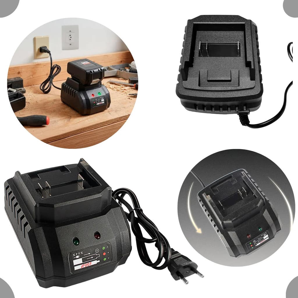 Carregador De Bateria 21v Parafusadeira E Furadeira Bivolt