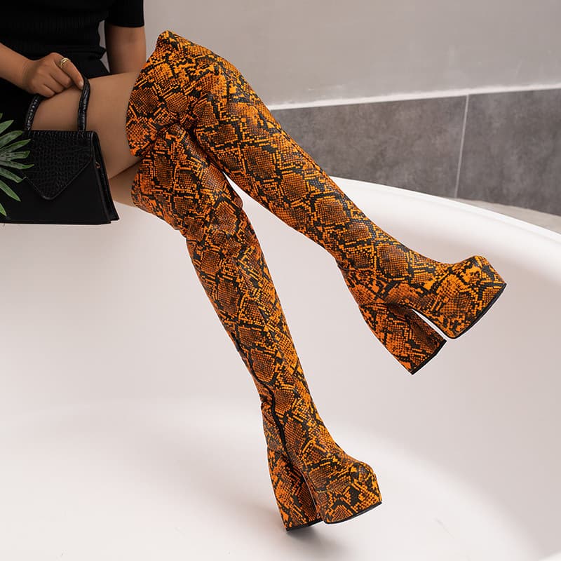 Botas exclusivas europeias americanas botas femininas sapatos femininos botas moda acima do joelho feminino Bo