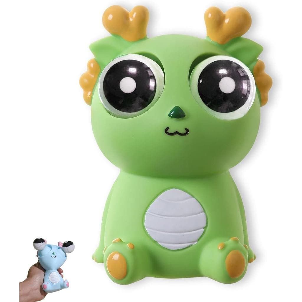 Brinquedo Anti-Stress Dragão com Olhos que Saem - Brinquedo Sensorial Macio para Alívio do Estresse para Adultos, Bola A