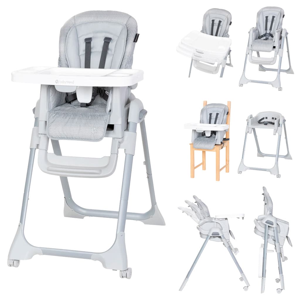 Cadeira De Alimentação Reclinável, Dobrável e Com Ajuste De Altura Everlast 7 Em 1 De 0-27kg Baby Trend