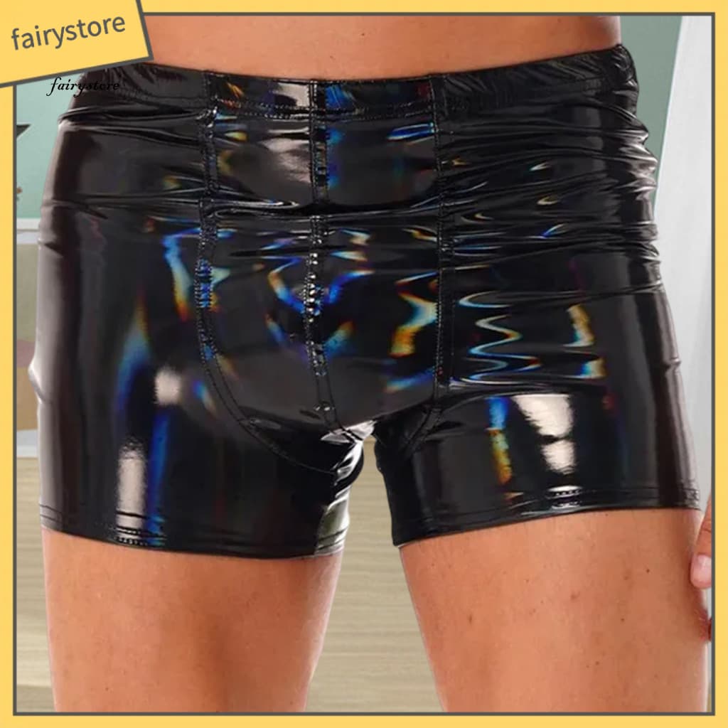 KDFS-Shorts Cuecas Finas Elásticas Masculinas Cor Pura Boate Stage