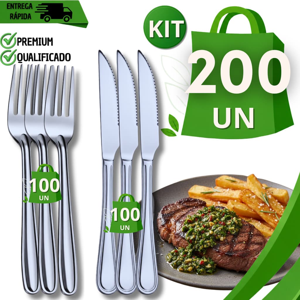 Talher Casa Cozinha Mesa Posta Garfo Faca Aço Inox Jogo Faqueiro Para Bar Restaurante Buffet