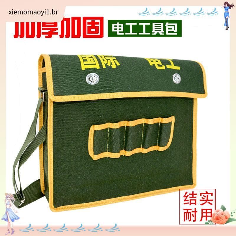 Bolsa de lona grossa para eletricista, bolsa de ombro para ferramentas, bolsa mensageiro, armazenamento de Hardware, bol