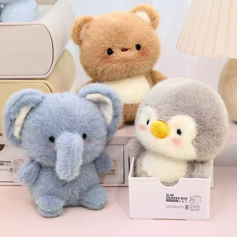 Mesa de boneca de pelúcia de mão com boneca, presente de aniversário de estudante para meninas, bonecas pequenas, jogo d