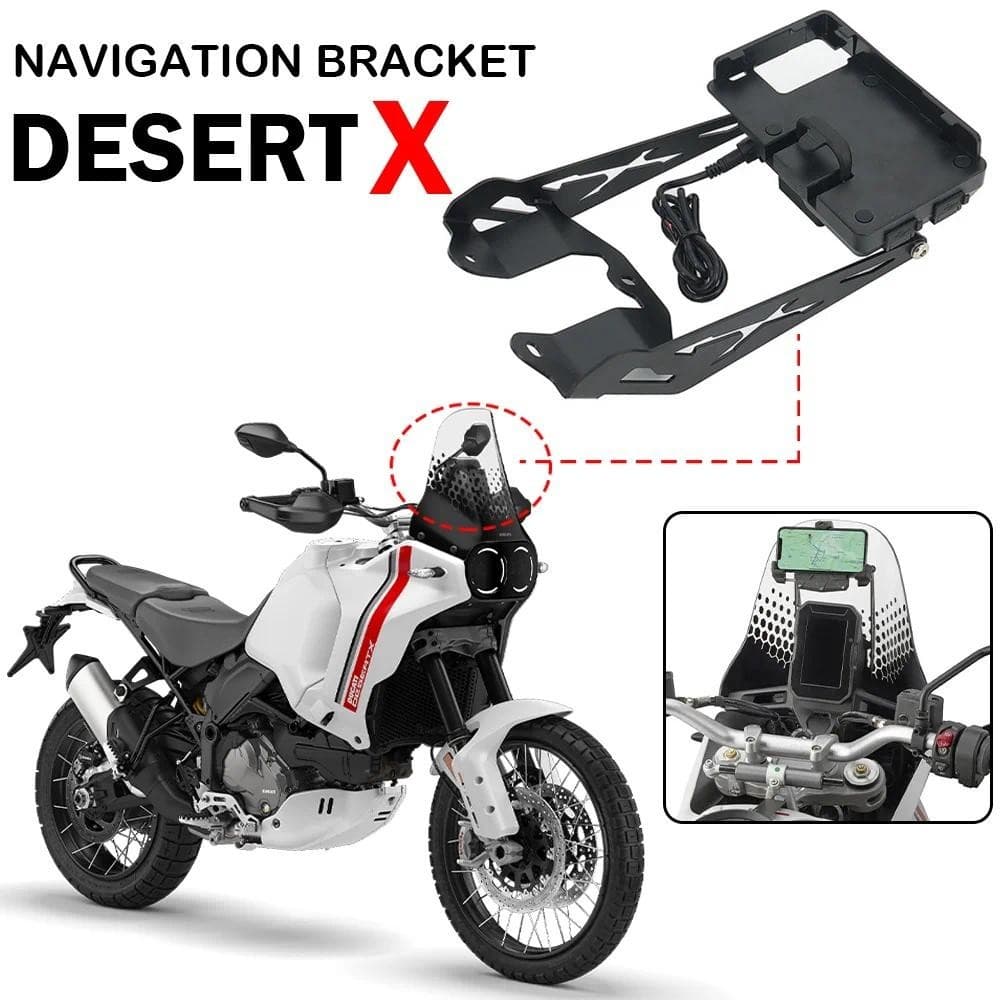 Para Ducati Desert X 2022-2023 Acessórios GPS NAV Montagem Suporte De Navegação Do Telefone Móvel DesertX