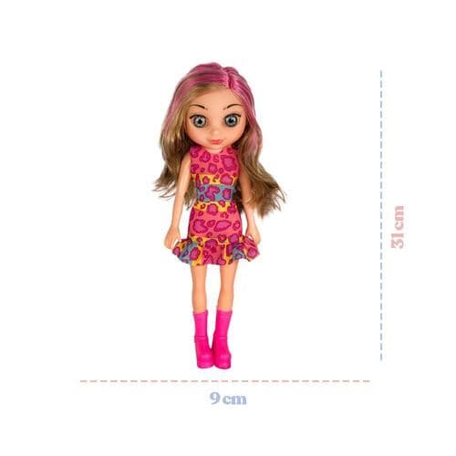 Boneca Juju Mamãe Filhinha Brinquedo Infantil Acessorios Divertidos