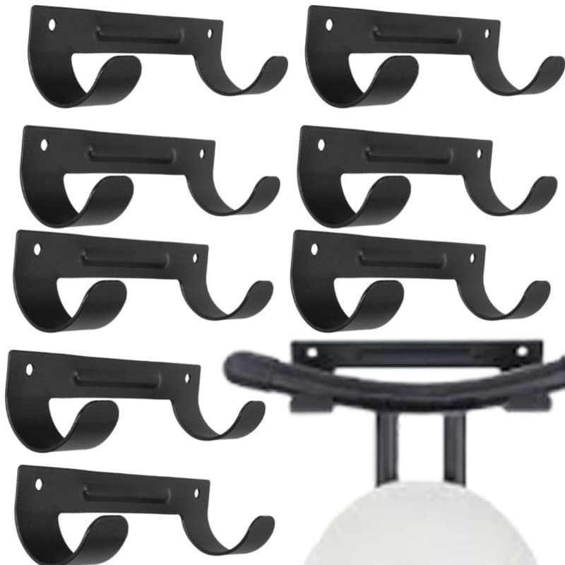 1/2/3 Unidades De Ganchos Para Tábua De Passar Roupa Com Gancho Duplo-Espessado Antiderrapante-Rack De Armazenamento Que