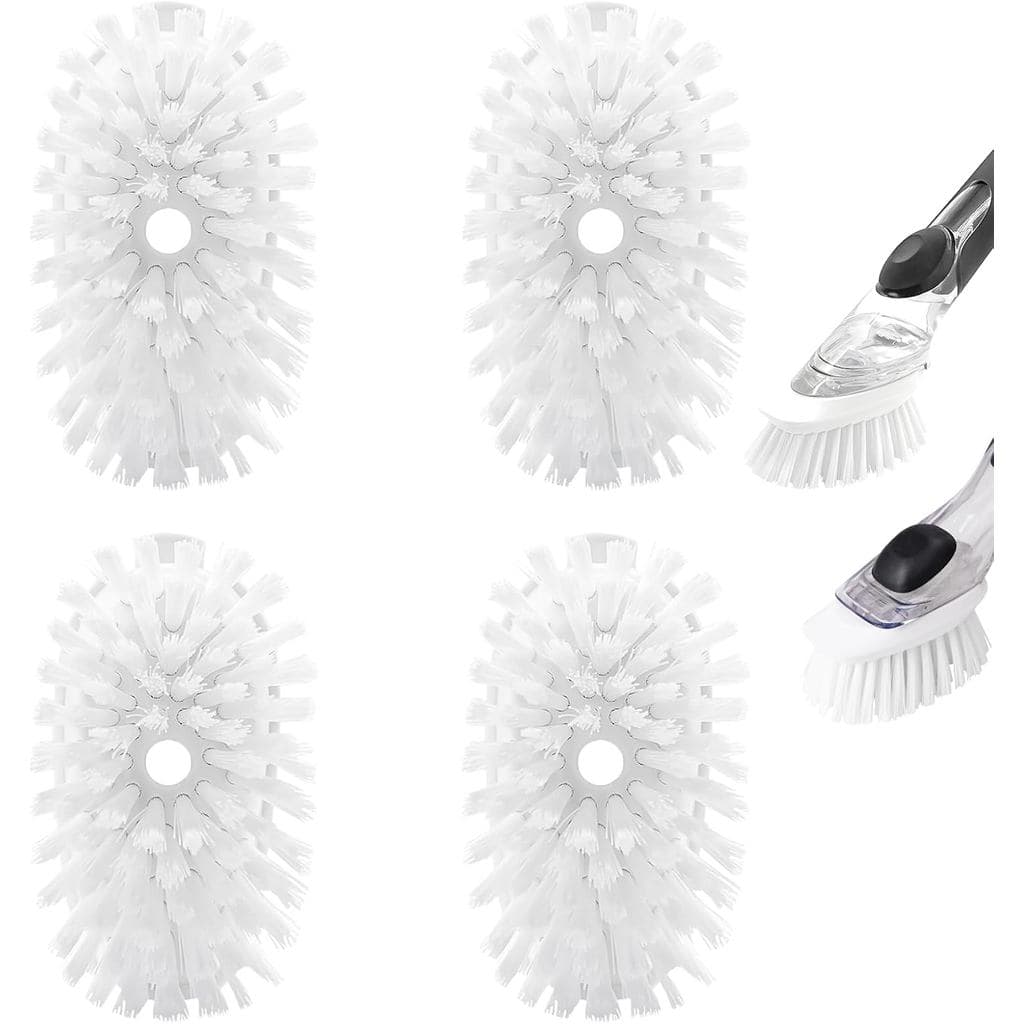 Refis de Escova para Escova de Louça OXO - Pacote com 4 Refis de Cabeça Dispensadora de Sabão para Escova de Limpeza (Br