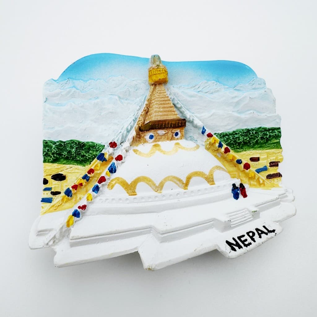 Resina Nepal Cultural criativo geladeira adesivos criativos lembranças turísticas adesivos magnéticos 3D tridimensional