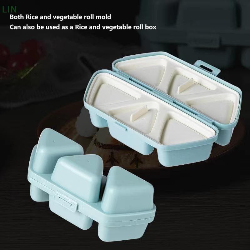 6 Em 1 Forma Trilater Para Bola De Arroz Sushi Molde Bento Caixa Cozinha Festa Fornecimento Crianças Fazendo Kit
