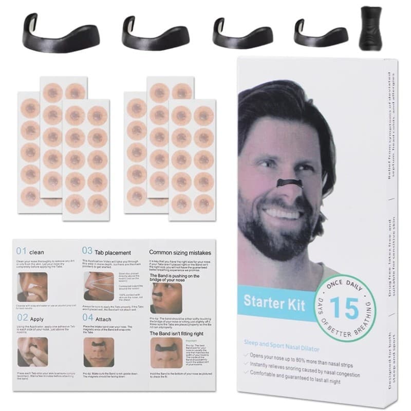 Dilatador Nasal Para Respiração Silencioso e Confortável Anti-Ronco e Congestão Expansor LUA623-055
