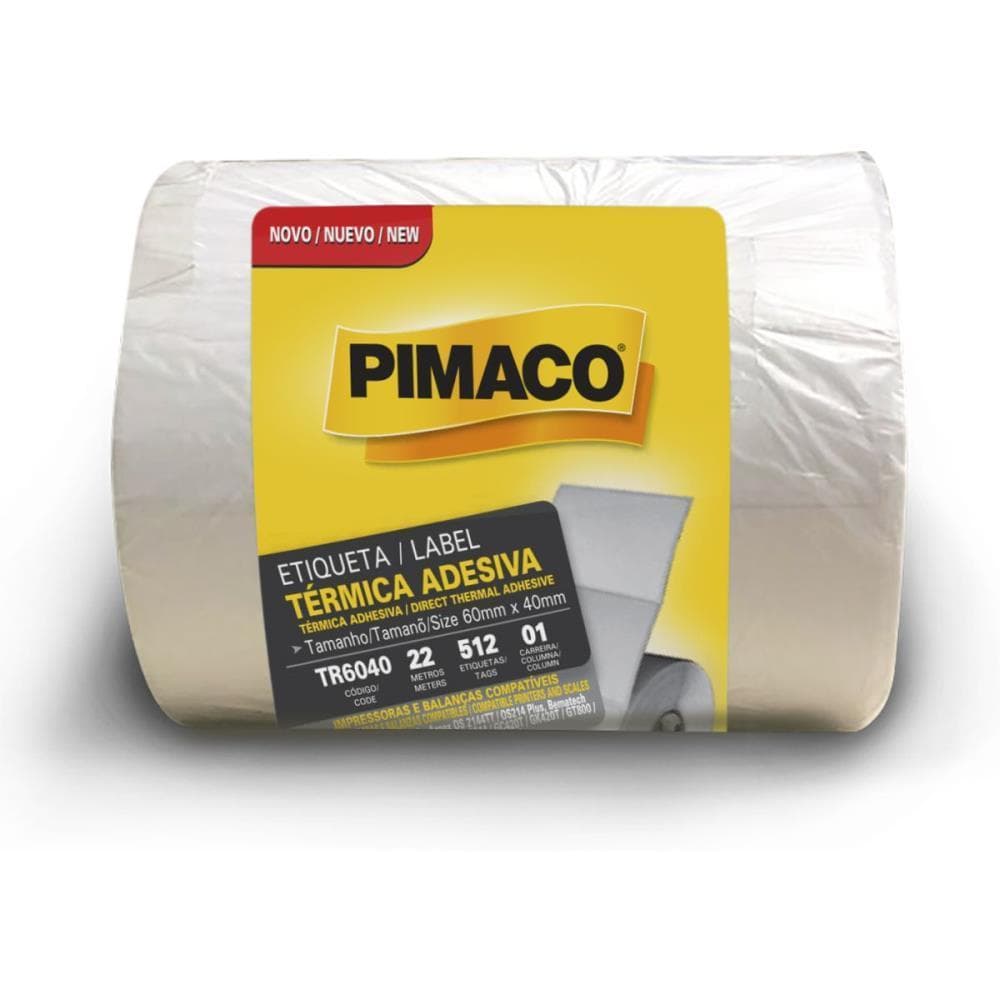 Etiqueta Adesiva Termica 60MMX40MM C/512 ETIQ.