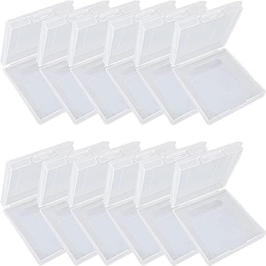 HUGJEPTTY Estojo para Gameboy Color, 12 Peças, Estojo Protetor Transparente Anti-Poeira para Cartuchos de Jogo, Caixa de