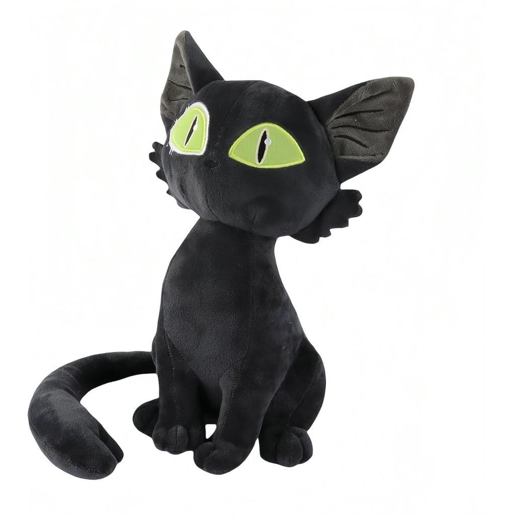 Black Cat Stuffed Animal - Cute cat Plush - Stuffed Cat – 12in Soft Plush Toy for Girls & Kids, Cute Kitty Plushie G