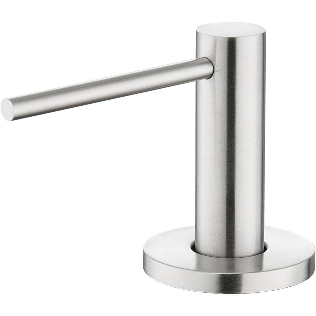 Sink Soap Dispenser for Kitchen, Built in Sink Soap Dispensers Brushed Nickel Stainless Steel Lotion Dispenser with 17oz