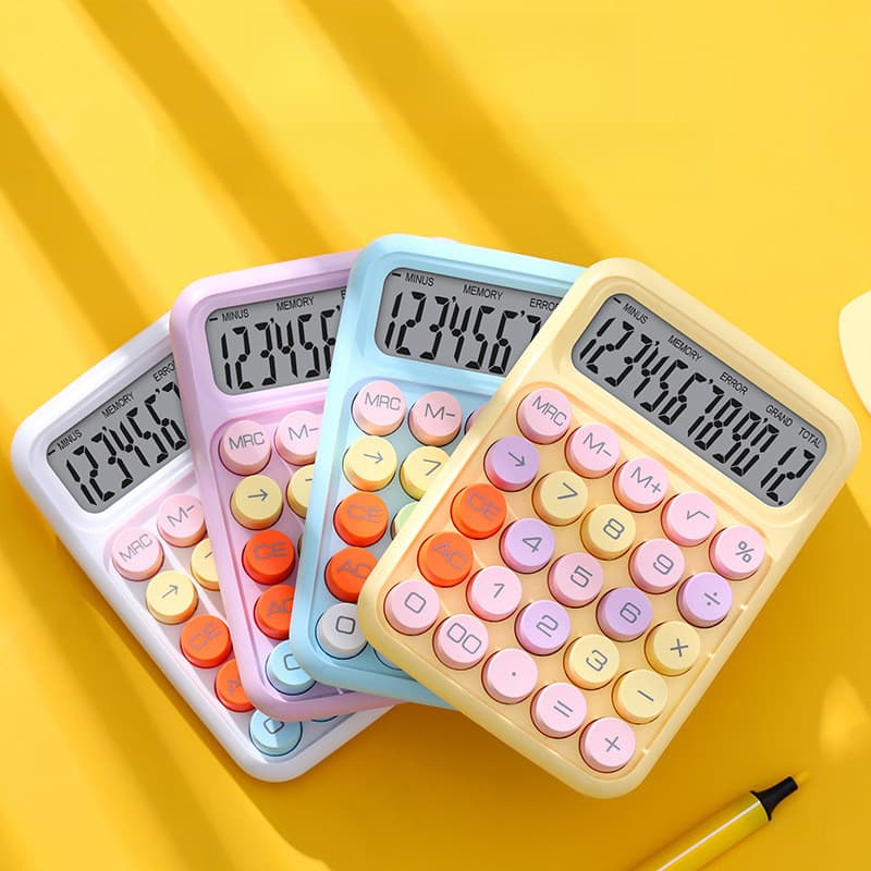 Calculadora de dopamina colorida Calculadora de teclado mecânico Computador de estudante dedicado para escritório