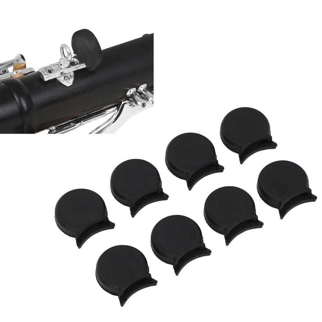 8 pçs clarinete polegar descansa almofadas de descanso de dedo redondo substituição protetor de silicone almofada para