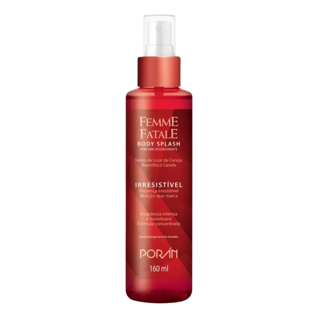 Body Splash Femme Fatale Irresistível Porán 160ml