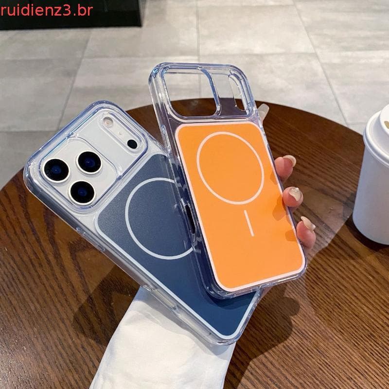Aplicável À Capa De Telefone Magnética Apple 17 Promax , iPhone 17 Simples Cor Sólida 16 Proteção anti-Queda 13/14/15