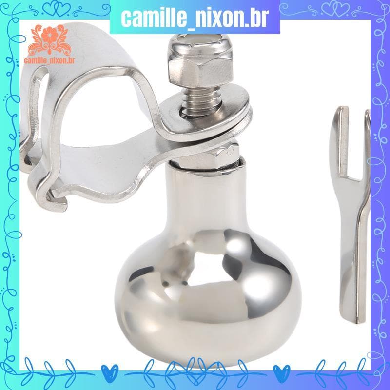 [camille_nixon.br] Girador De Volante Universal De Aço Inoxidável Para Serviço Pesado , Caminhão , Barco Marinho , Botão
