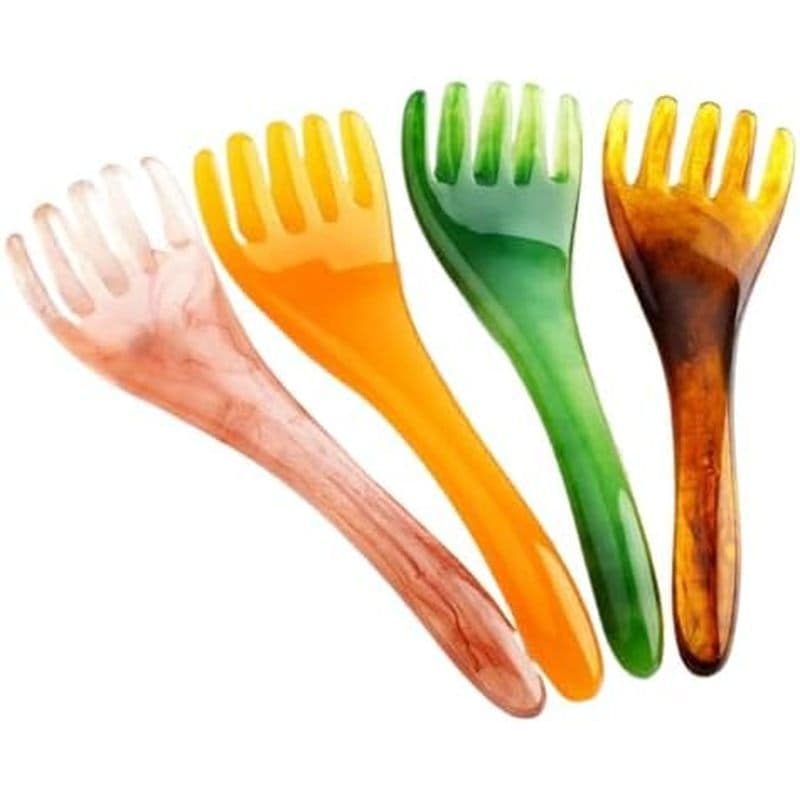 Massageador Portátil Ferramenta Massageadora De Couro Cabeludo Meridiano Pentes De Dentes Largos Pescoço , Ombro Para Tr