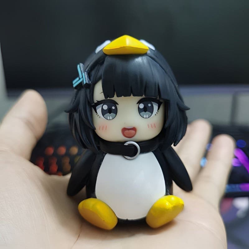 6.5CM Guguga Pequeno Pinguim Figura De PVC Decoração Fofa Coleção De Anime Presente De Aniversário Mesa De Escritório De