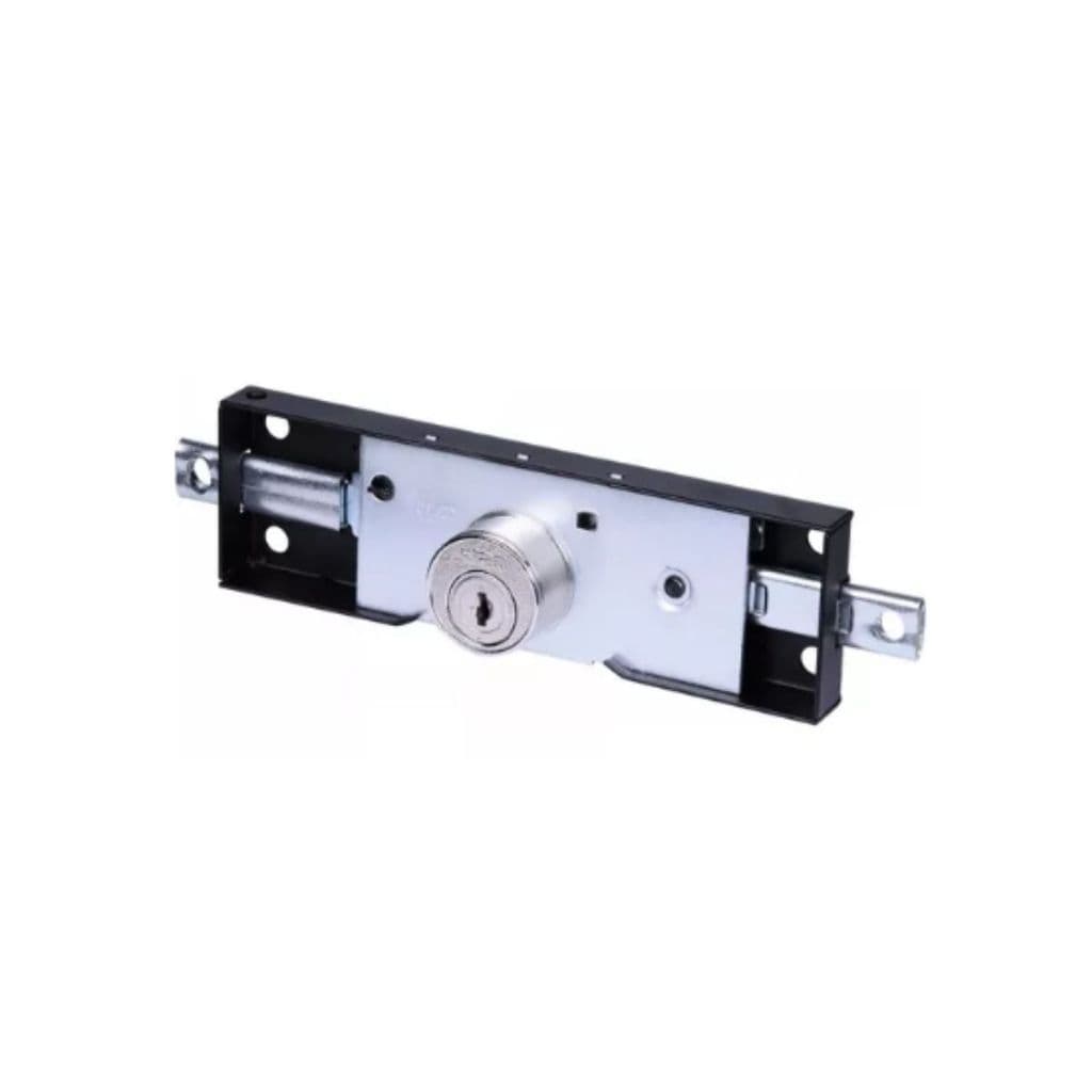 Fechadura Central Porta de Aço Enrolar Inox Loja Comercio