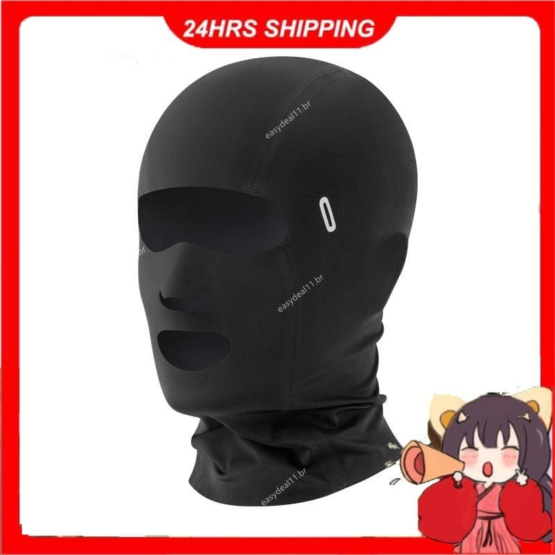 Proteção Solar De Seda Gelo Ciclismo Capa Facial Completa Máscara Resfriamento Pescoço Gaiter Rosto Respirável Para Moto