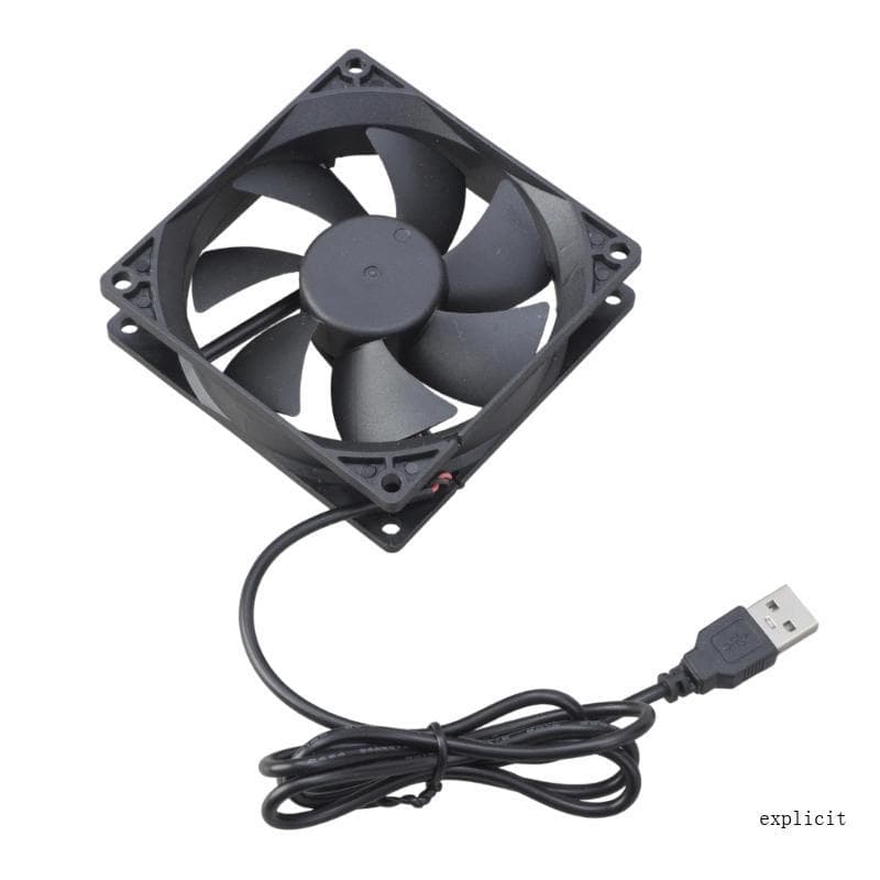 Ventilador Resfriamento Do Roteador Exp PC Caixa TV Silenciosa 5V USB Power 92MM