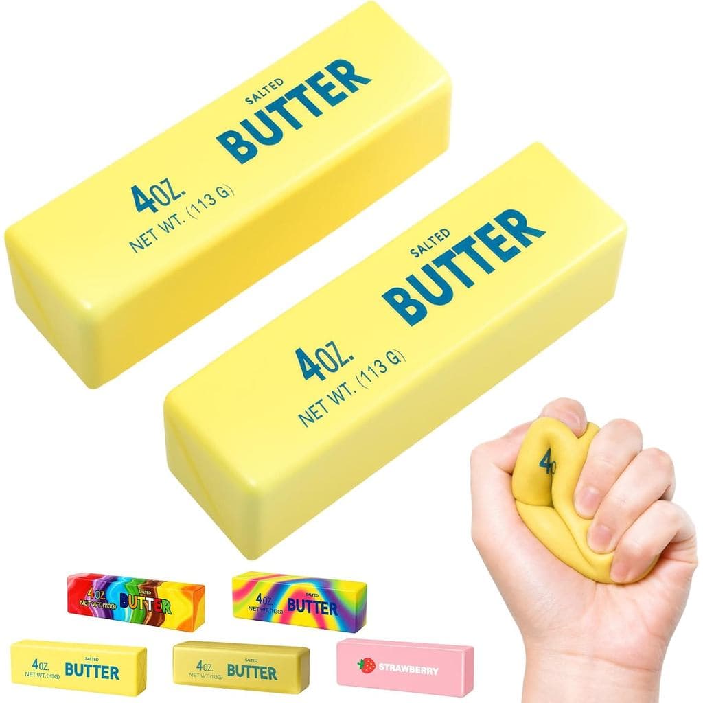 2 Peças de Brinquedos Squishy de Manteiga, Macios e de Elevação Lenta, Brinquedos Anti-estresse Squishy em Forma de Mant