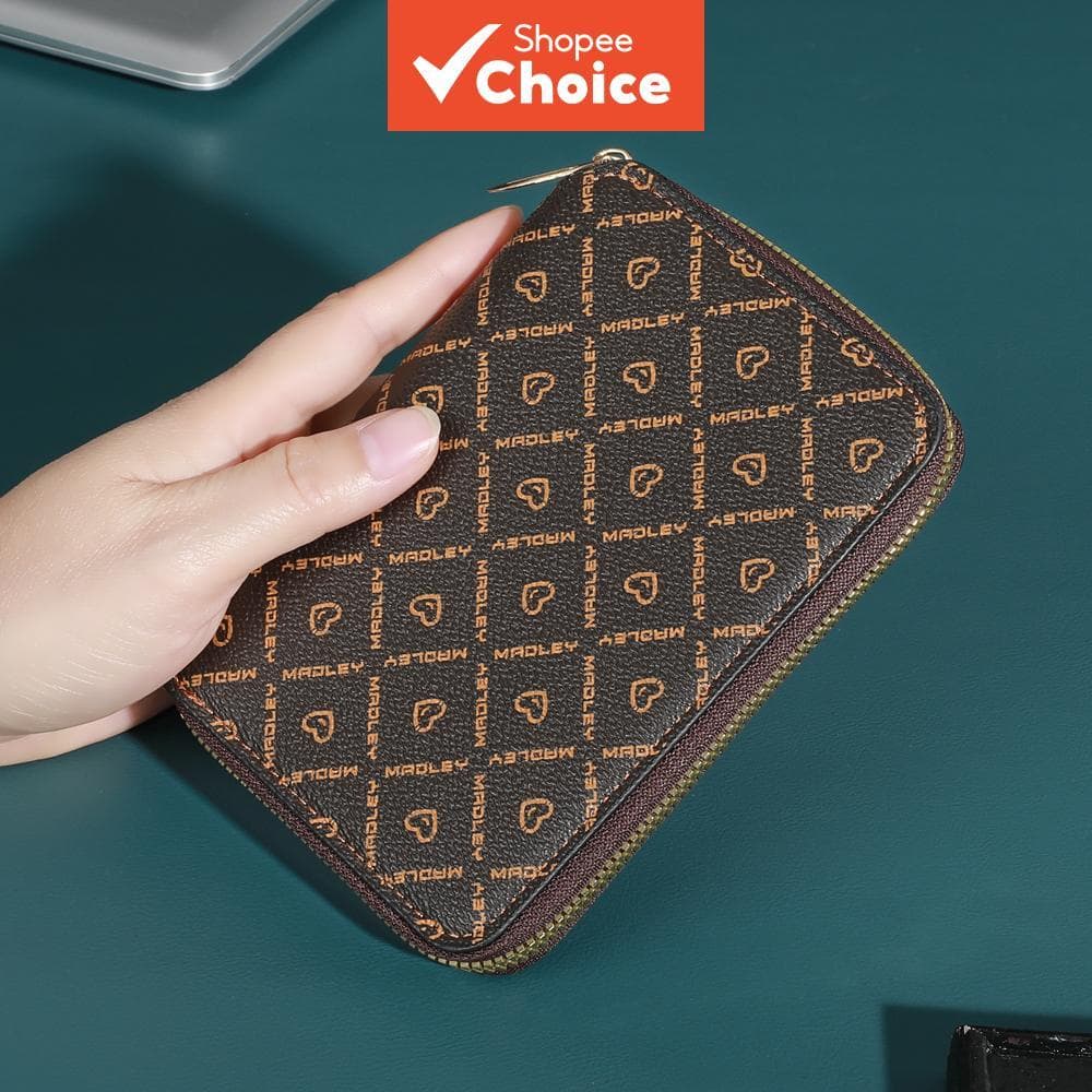 Carteira feminina nova com proteção RFID, carteira longa com zíper para passaporte, multifuncional para viagens,
