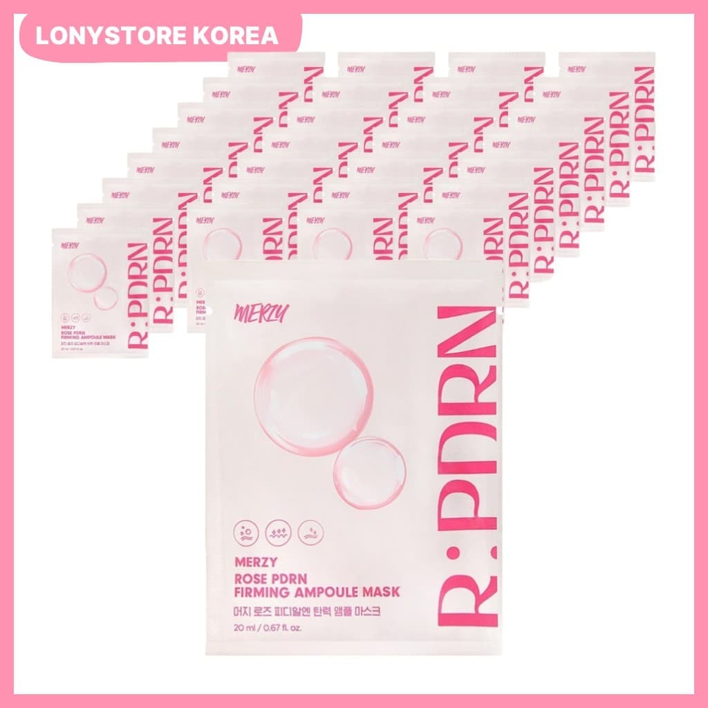 [merzy] Máscara De Ampola Reafirmante Rose PDRN , 20ml , 30pack/Coreana/Efeito Da LONYSTORE