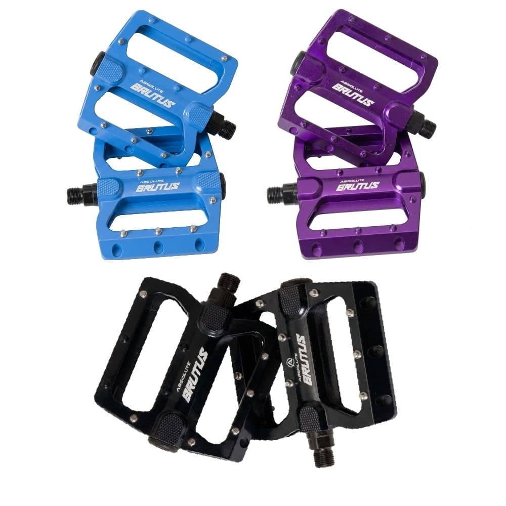 Pedal Absolute Brutos 9/16 Cores Rosca Grossa Colorido Bike