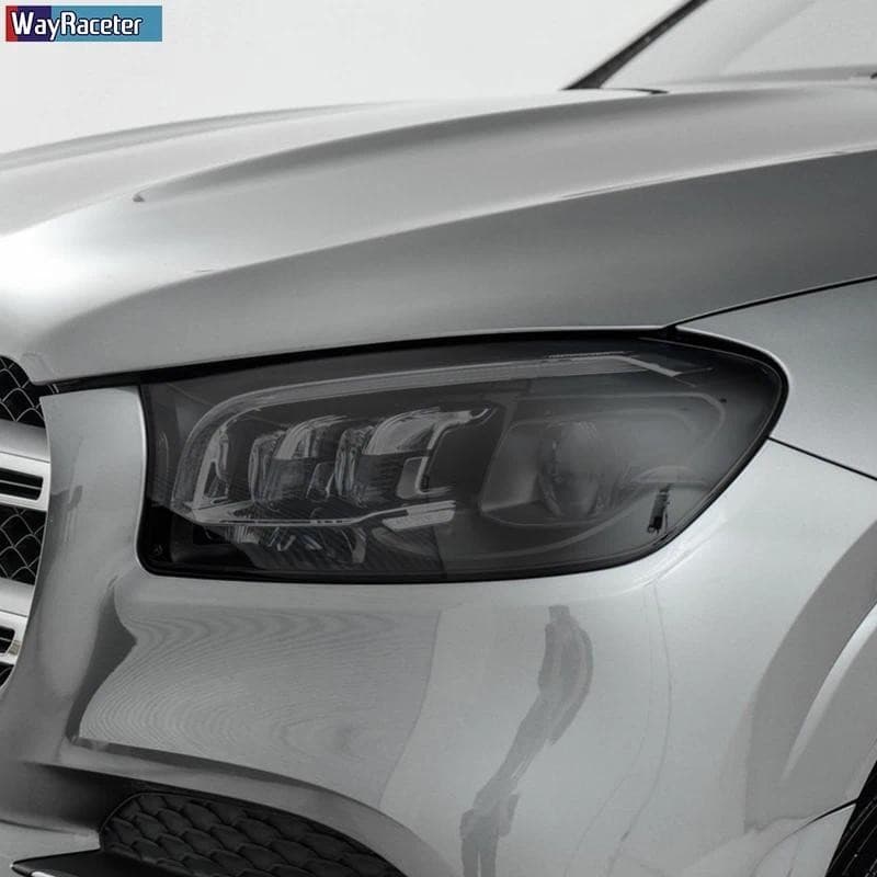 Película Protetora Para Farol De Carro , Adesivo Transparente Preto TPU Mercedes Benz GLS Classe X167 2020 , Acessórios