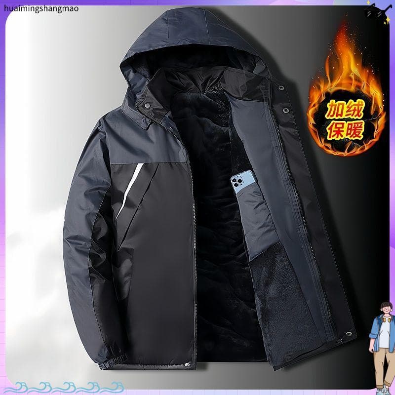 Jaqueta acolchoada de lã espessada jaqueta masculina jaqueta de inverno jaqueta acolchoada à prova de vento quente venda