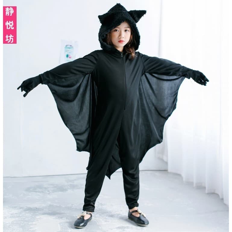 Fantasia infantil de Halloween, roupas infantis, cosplay, fantasia de morcego, capa, meninos, meninas, animais unissex