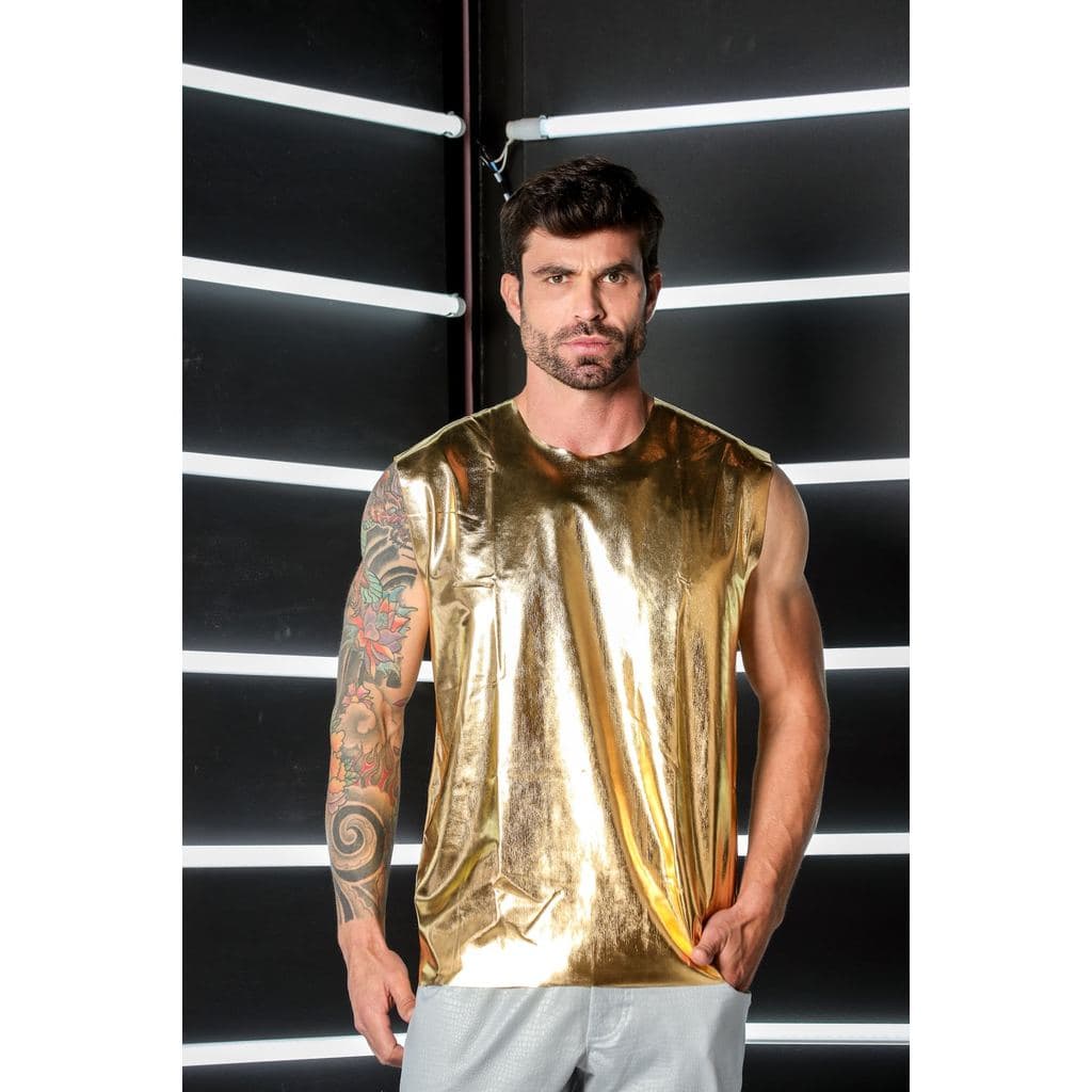Regata Masculina Metalizada JotaVê Moda Masculina Verão Casual Leve Confortável