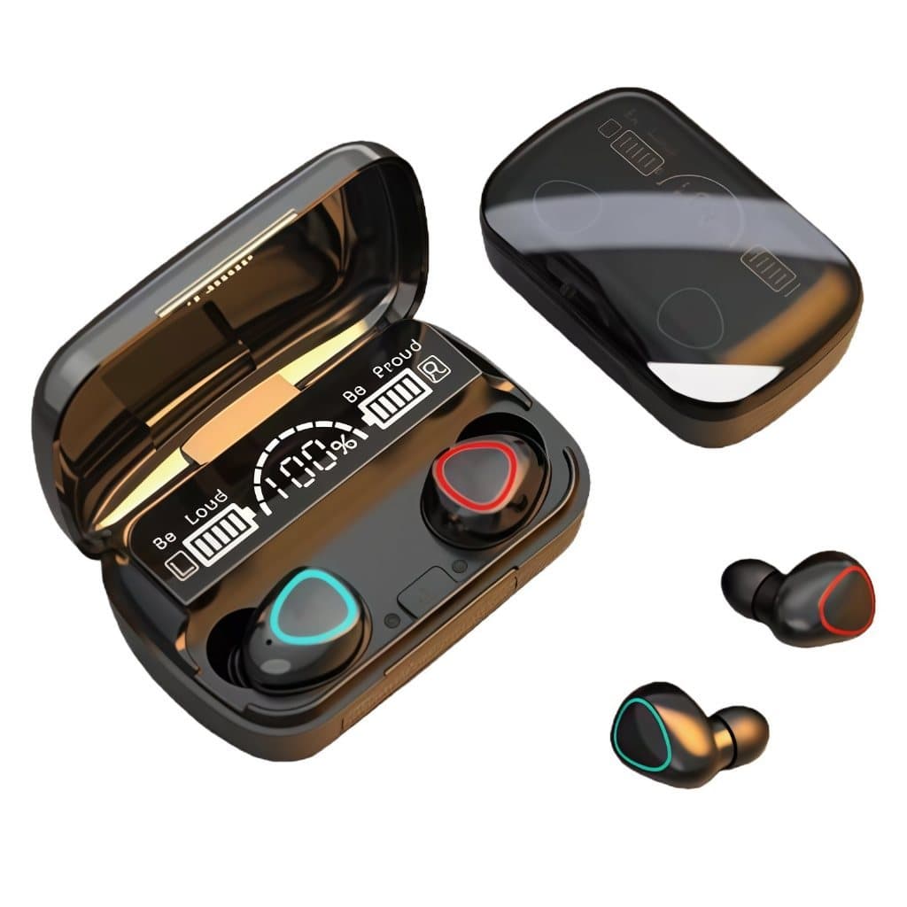Fone De Ouvido Sem Fio M10 TWS Bluetooth 5.1 display Led Touch  22 horas de uso