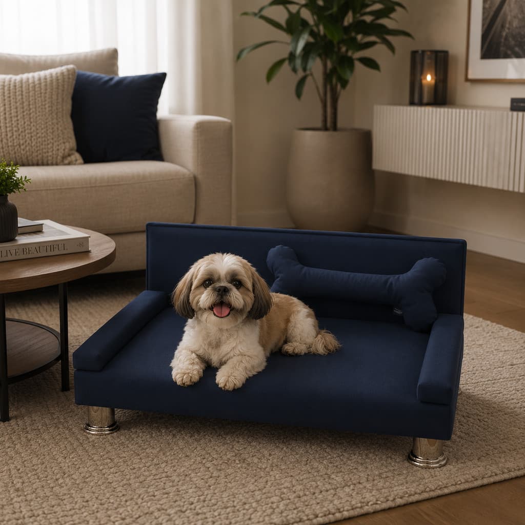 Cama Pet Bella Premium 90x60x20cm - Extra Conforto para Cães de Grande Porte