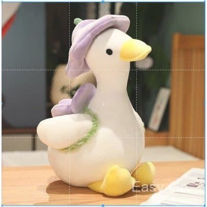 35CM Pato Pelúcia Boneca Brinquedo Travesseiro Menina Aniversário