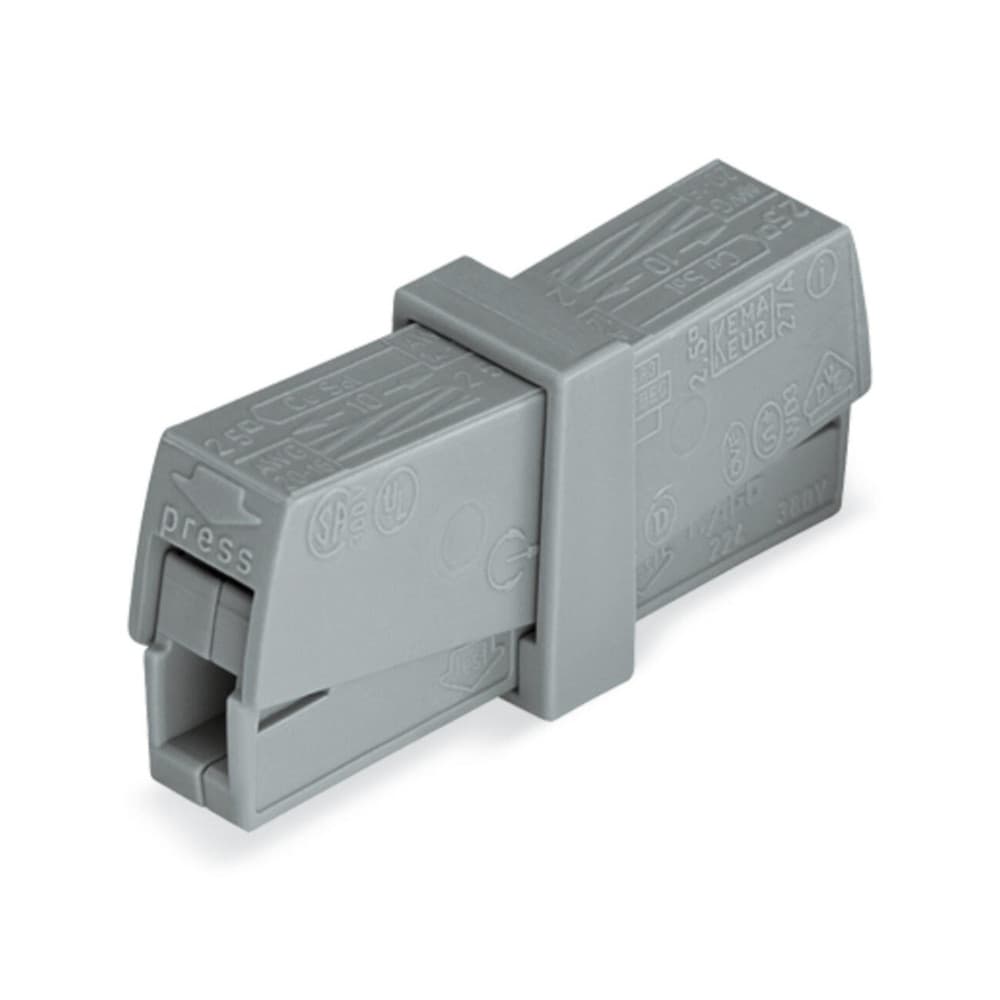 Conector Emenda 2P 0,50MM a 2,50MM 224-201 - Wago