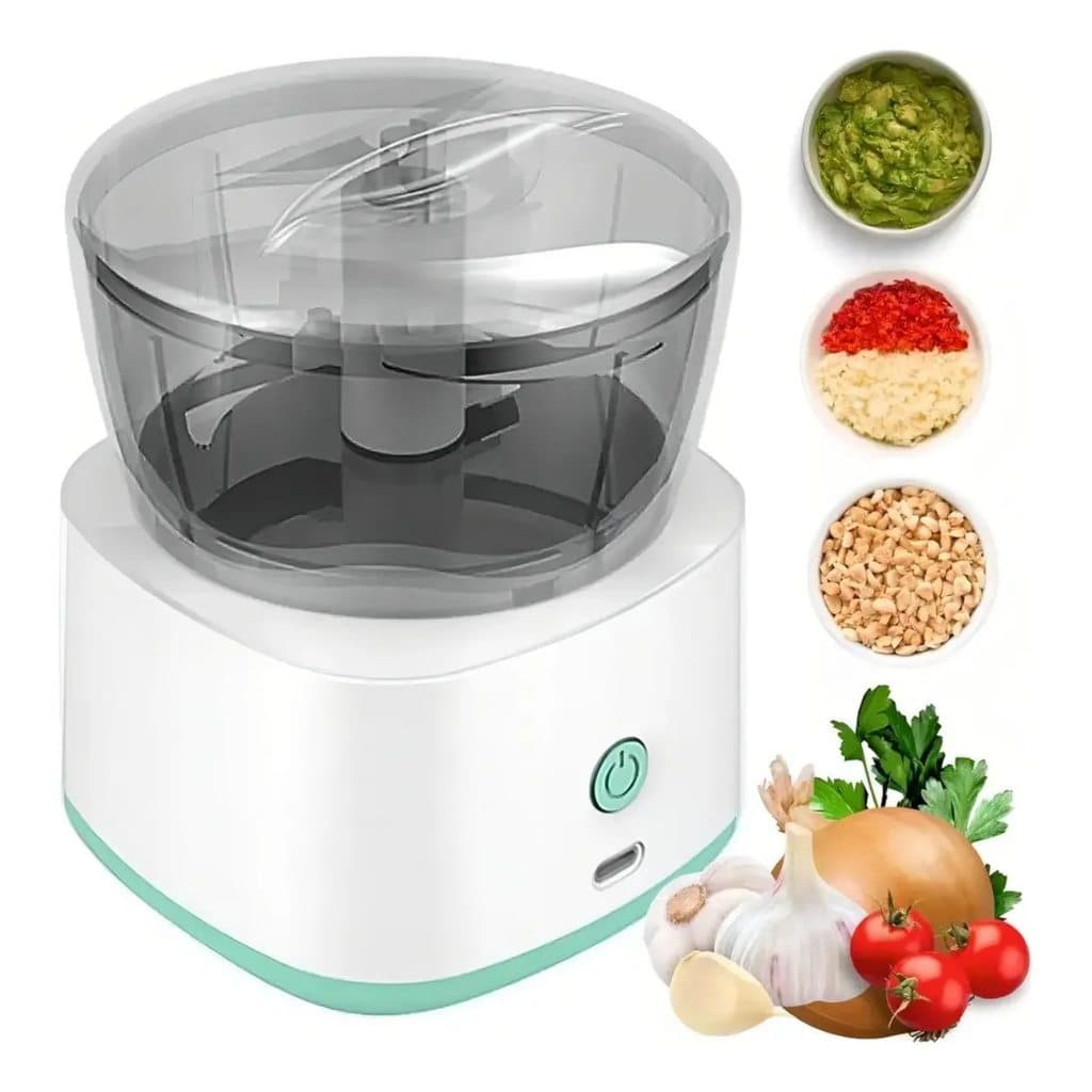 Mini Processador Elétrico 350ml 45W USB Recarregável