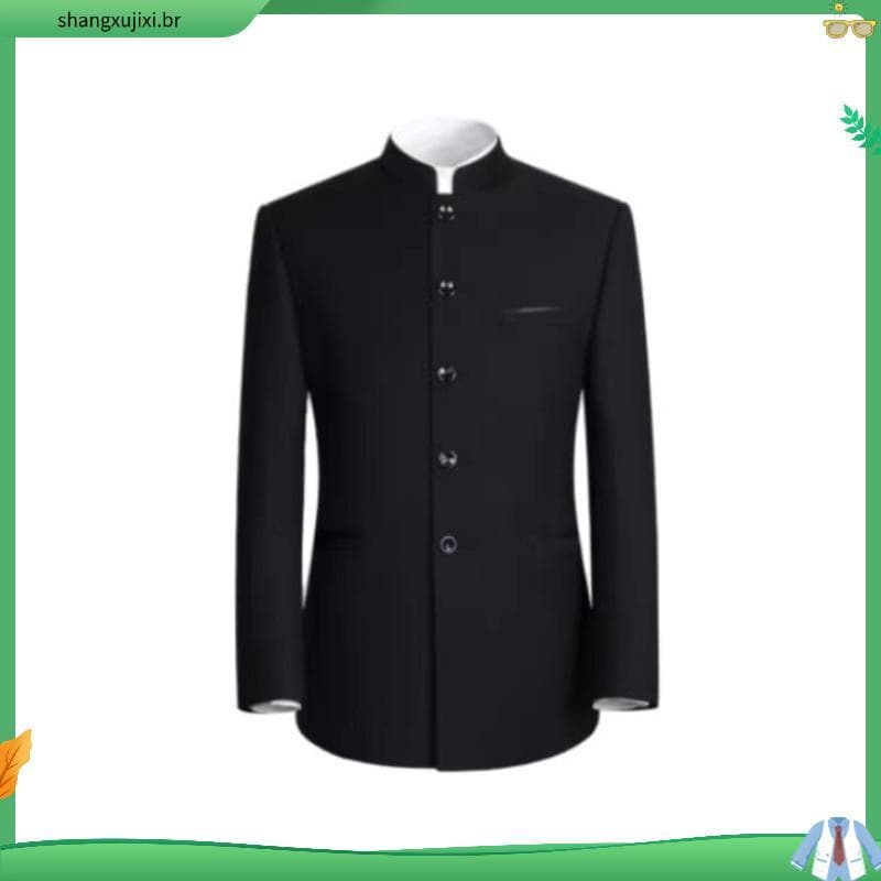 Terno masculino de montanha média, gola alta, república da China, estudantes, vestido chinês, fantasia de Performance, P