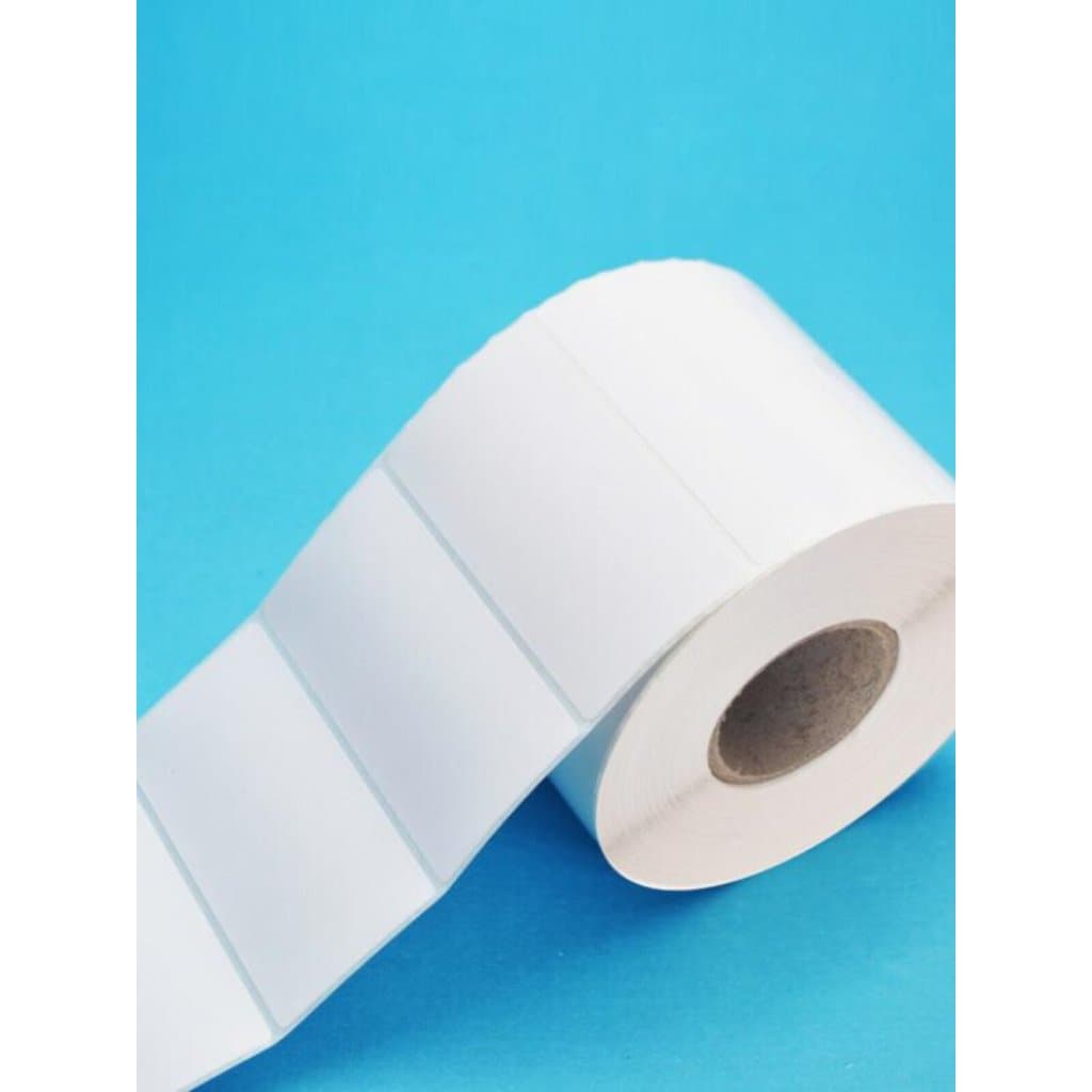 Venda quente Papel de código de barras adesivo 80X50 Papel autoadesivo revestido TSC244 4T520 4T530 ZD888CR 420 421T CP2