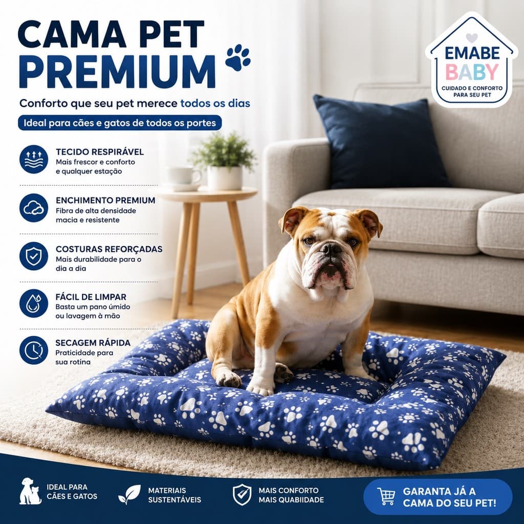 Cama Pet Premium para cães e gatos.  Super confortável. Entrega Imediata.