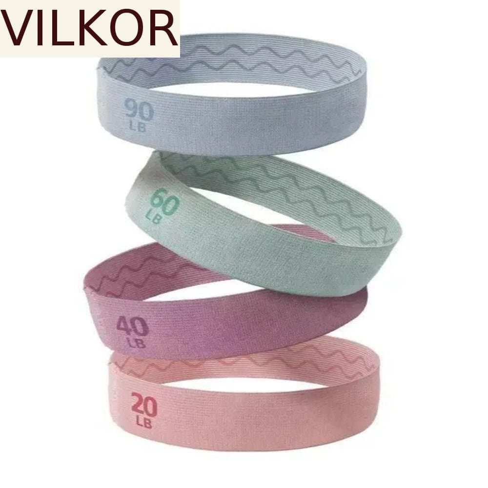 Faixas Elásticas De Tecido Para Ioga VILKOR , Faixa Elástica De Resistência Em Círculo , Fitness De Nível Diferente
